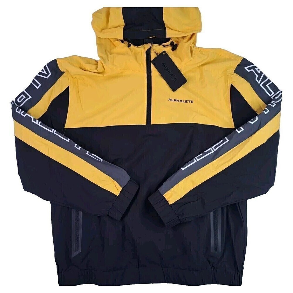 Alphalete EXP Tech Windbreaker Bumblebee NWT Men's Size M